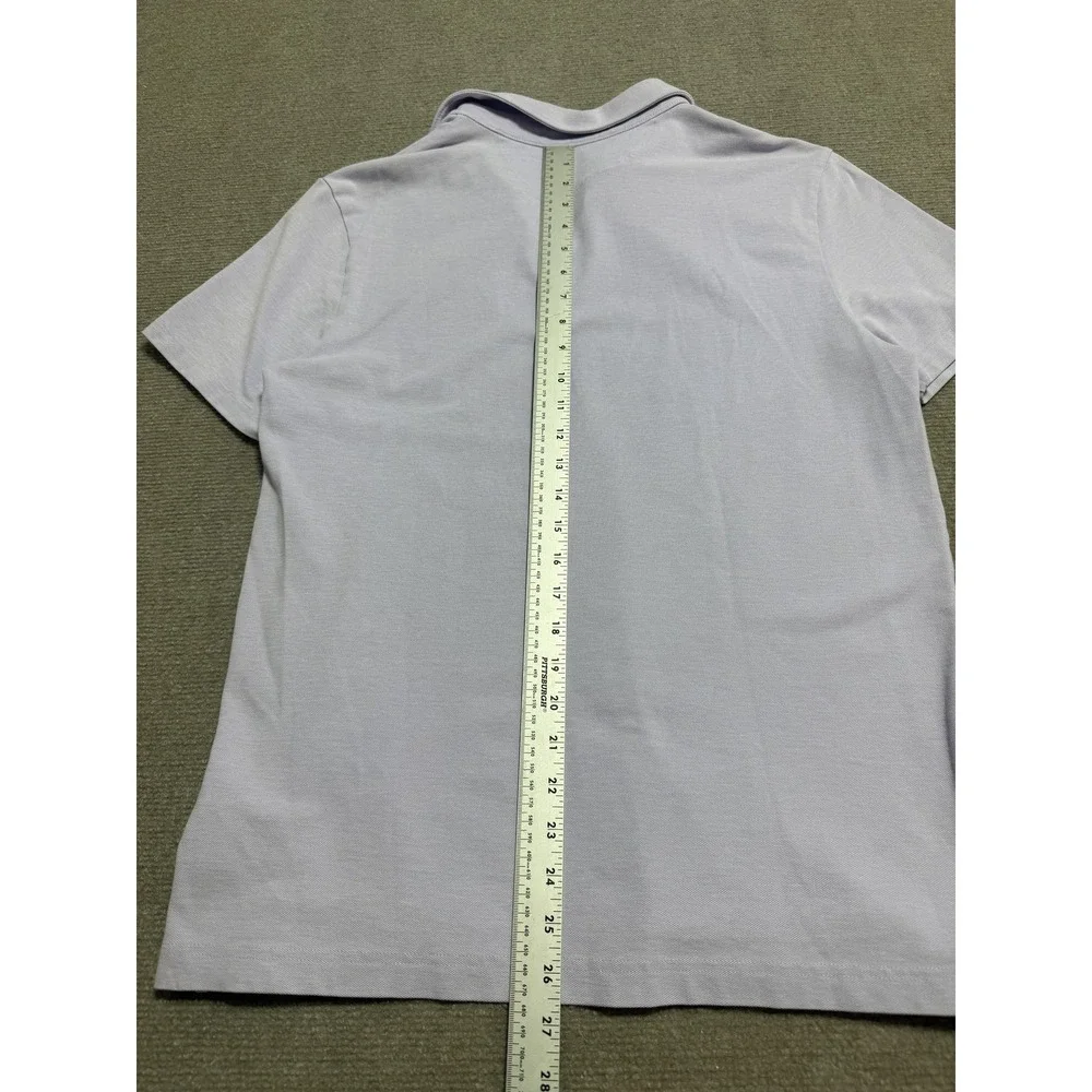 Banana Republic Polo Shirt Mens‎ Medium Purple Performance Pique Golf Stretch